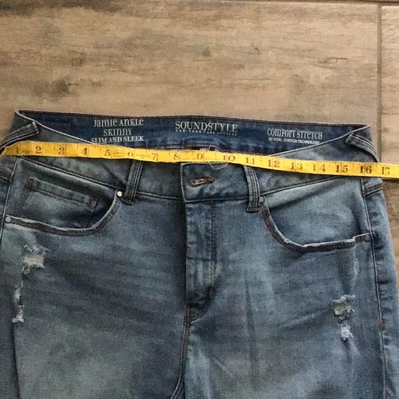 Scrubbed denim Jean skinny slim and sleek - Picture 3 of 4